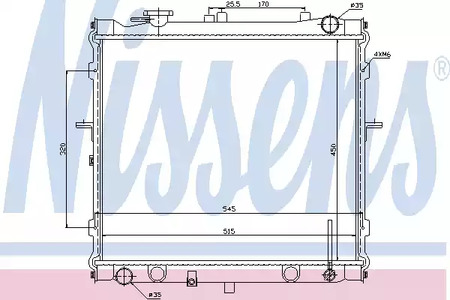 66642 NISSENS Радиатор системы охлаждения