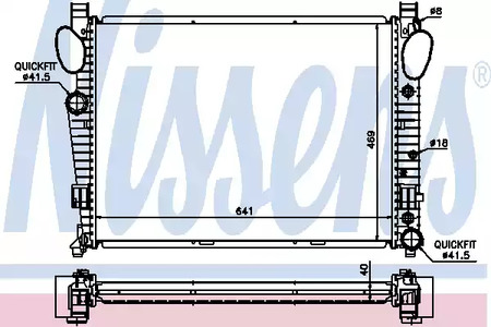 Радиатор системы охлаждения NISSENS 62547A