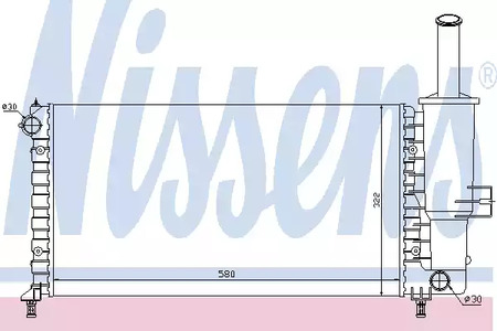 Радиатор системы охлаждения NISSENS 61764