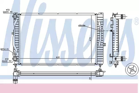 60299 NISSENS Радиатор системы охлаждения