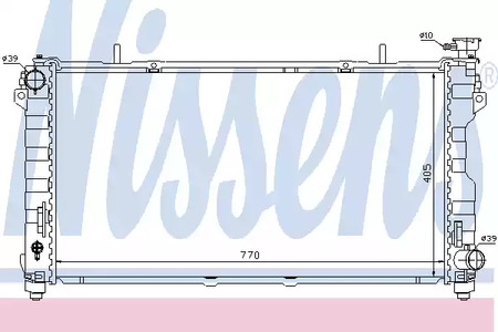 61004 NISSENS Радиатор системы охлаждения