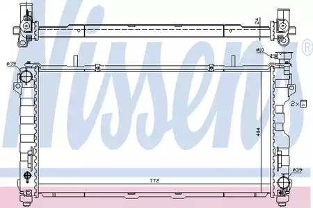 Радиатор системы охлаждения NISSENS 61005