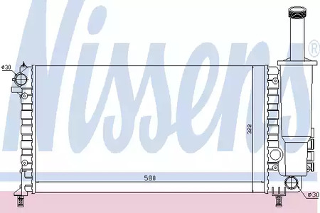 61881 NISSENS Радиатор системы охлаждения