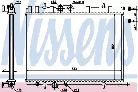 63502A NISSENS Радиатор системы охлаждения