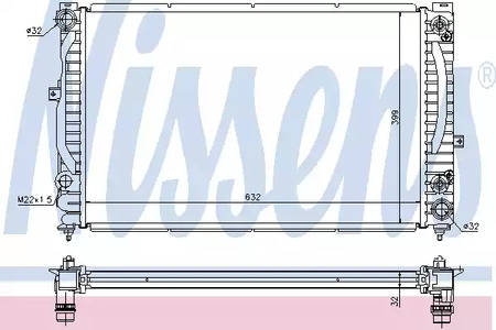 60228A NISSENS Радиатор системы охлаждения