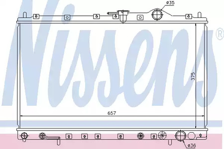 62887 NISSENS Радиатор системы охлаждения