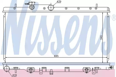 67711 NISSENS Радиатор системы охлаждения