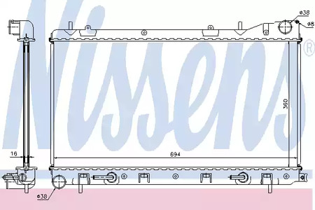 67712 NISSENS Радиатор системы охлаждения