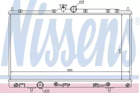 62894 NISSENS Радиатор системы охлаждения