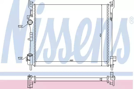 67246 NISSENS Радиатор системы охлаждения