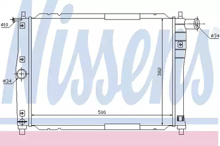 61644 NISSENS Радиатор системы охлаждения