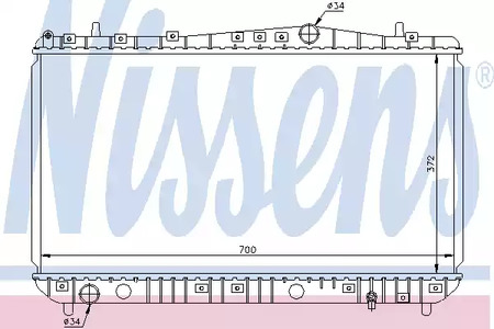 61633 NISSENS Радиатор системы охлаждения