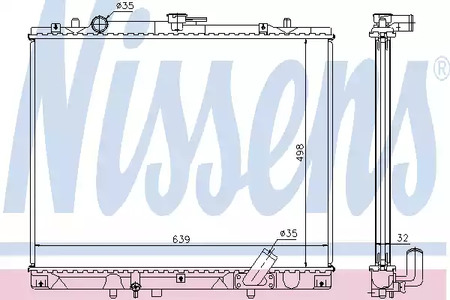 Радиатор системы охлаждения NISSENS 62895A