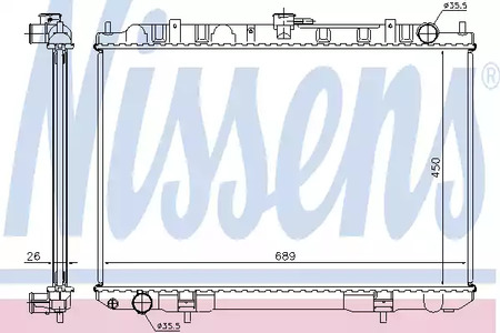 68703A NISSENS Радиатор системы охлаждения