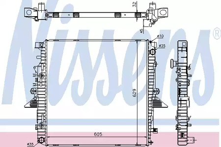 Радиатор системы охлаждения NISSENS 64320A