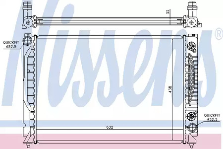 60316 NISSENS Радиатор системы охлаждения