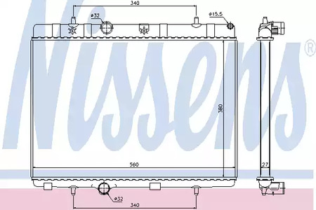 636007 NISSENS Радиатор системы охлаждения