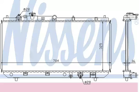 62403 NISSENS Радиатор системы охлаждения