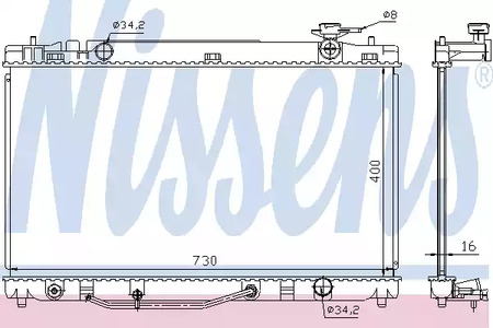 646808 NISSENS Радиатор системы охлаждения