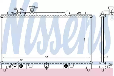 68508 NISSENS Радиатор системы охлаждения