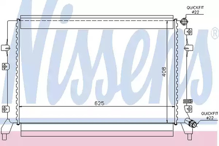 Радиатор системы охлаждения NISSENS 65294