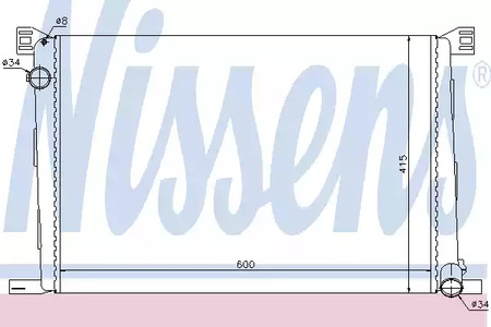 Радиатор системы охлаждения NISSENS 69706