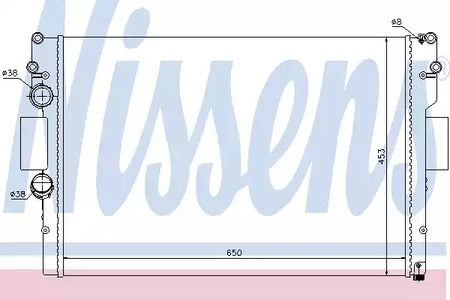 Радиатор системы охлаждения NISSENS 61987