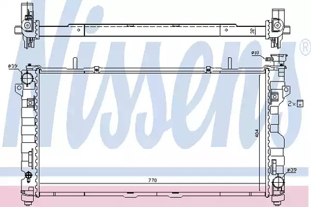 Радиатор системы охлаждения NISSENS 61025