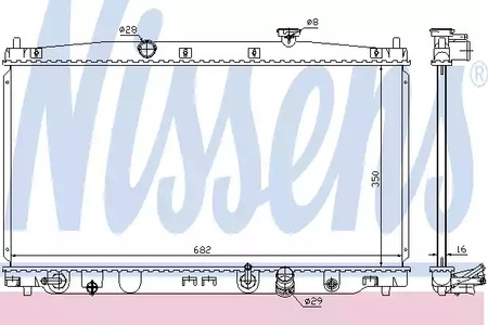 Радиатор системы охлаждения NISSENS 68149