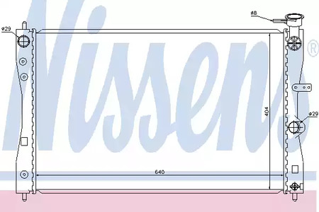 Радиатор системы охлаждения NISSENS 68183