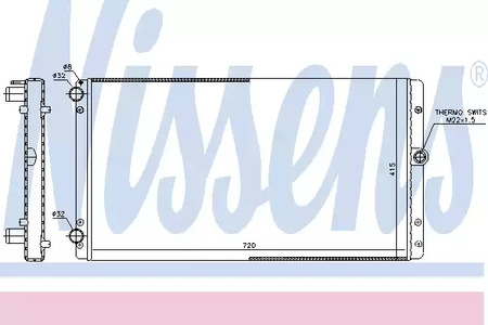 65301 NISSENS Радиатор системы охлаждения