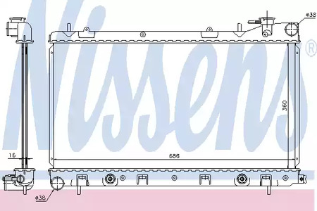 67728 NISSENS Радиатор системы охлаждения