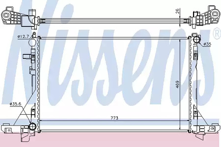 630733 NISSENS Радиатор системы охлаждения
