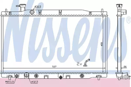 Радиатор системы охлаждения NISSENS 681372