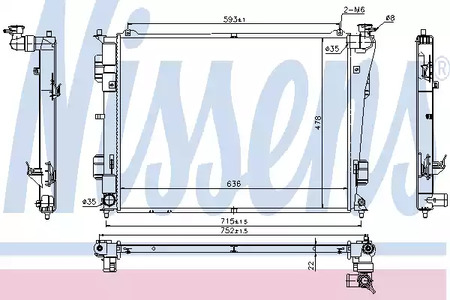 66783 NISSENS Радиатор системы охлаждения