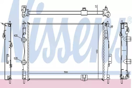 67367 NISSENS Радиатор системы охлаждения