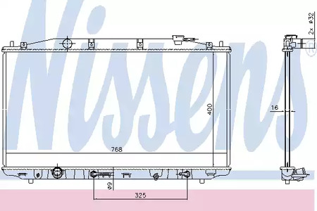 Радиатор системы охлаждения NISSENS 68138