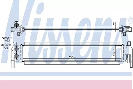Радиатор системы охлаждения NISSENS 65318