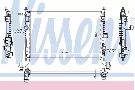 636014 NISSENS Радиатор системы охлаждения