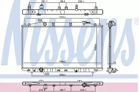 681373 NISSENS Радиатор системы охлаждения