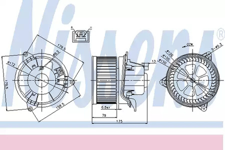 Вентилятор салона NISSENS 87027