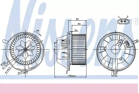 Вентилятор салона NISSENS 87034