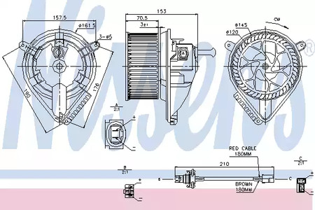 Вентилятор салона NISSENS 87039