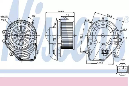 87060 NISSENS Запчасть