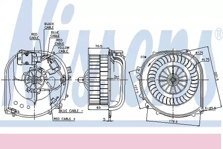 Вентилятор отопителя NISSENS 87100