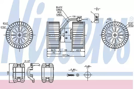 87115 NISSENS Вентилятор отопителя