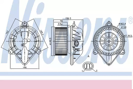 87173 NISSENS Вентилятор отопителя