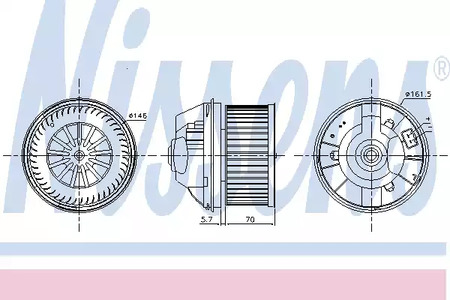 Вентилятор салона NISSENS 87245