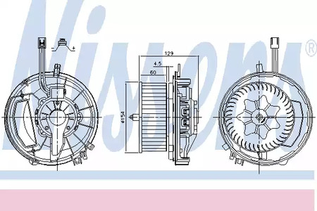 87425 NISSENS Вентилятор отопителя