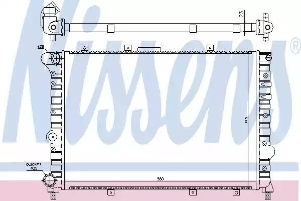 60041 NISSENS Радиатор системы охлаждения